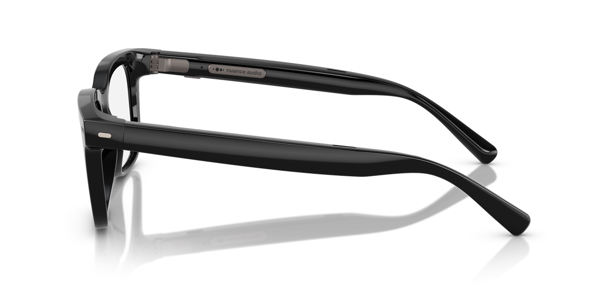Nuance Audio Square 54 Shiny Black Clear to Grey - lato