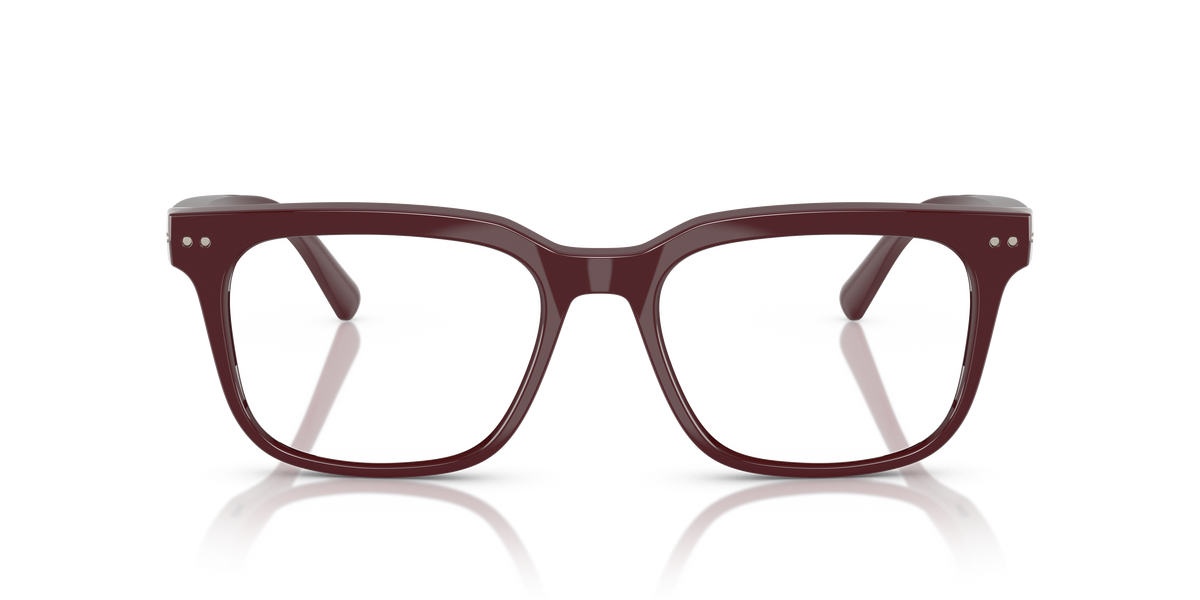 Nuance Audio Square 54 Shiny Burgundy Clear to Emerald - fronte