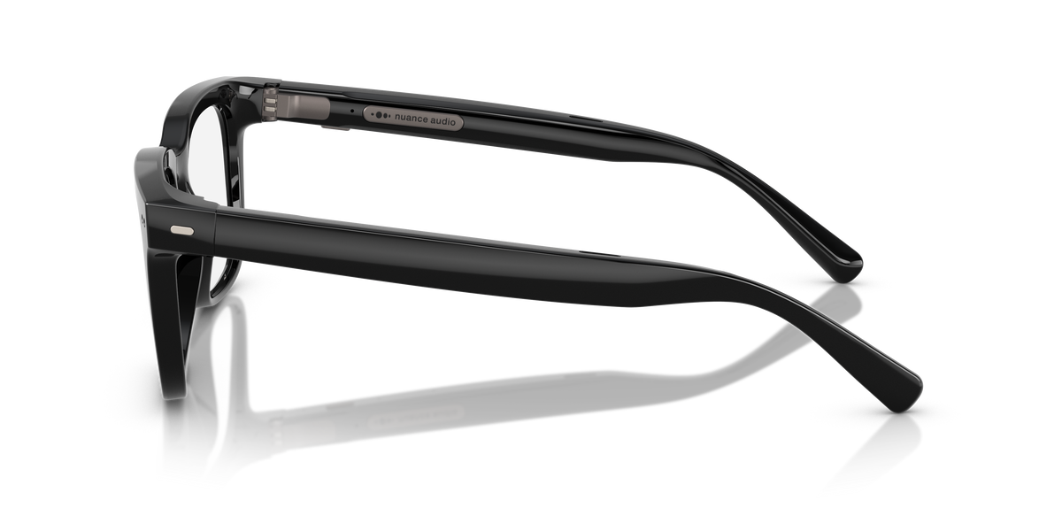 Nuance Audio Square 56 Shiny Black Clear to Grey - lato