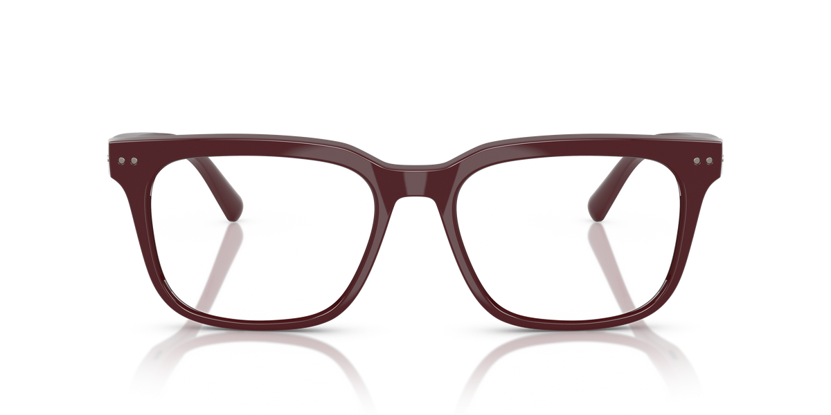Nuance Audio Square 56 Shiny Burgundy Clear to Emerald - fronte