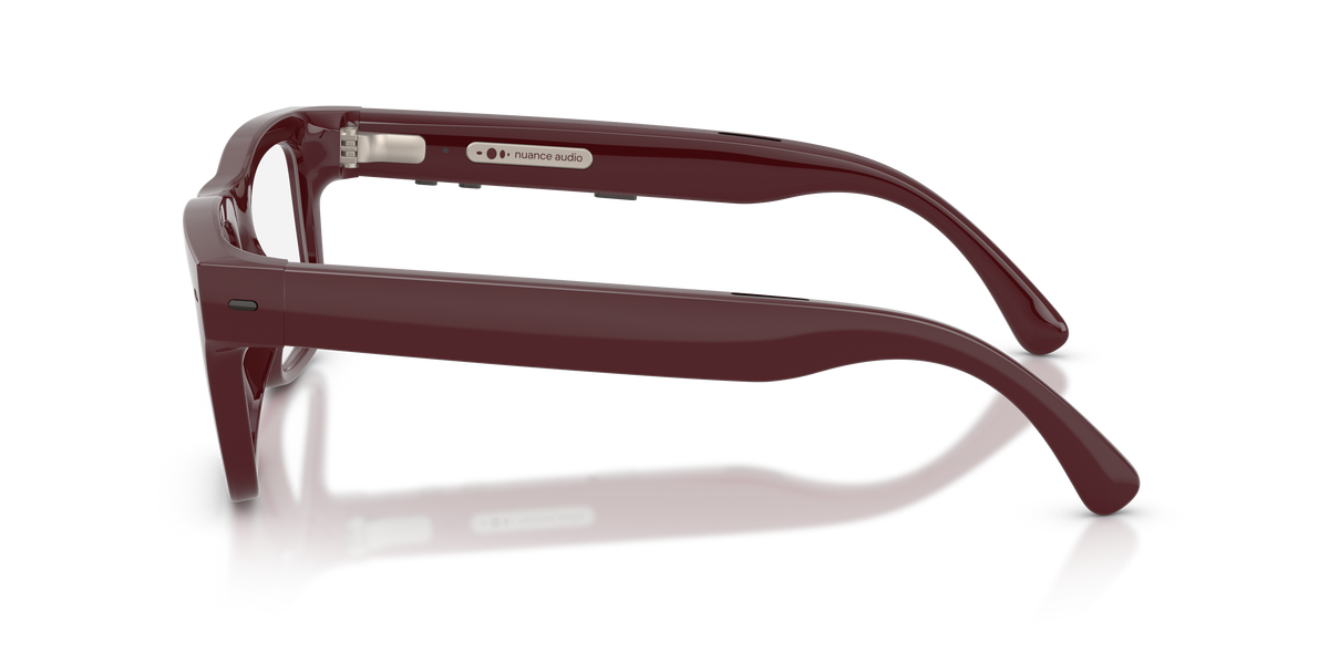 Nuance Audio Plus Square Burgundy Clear to Emerald 53 - lato