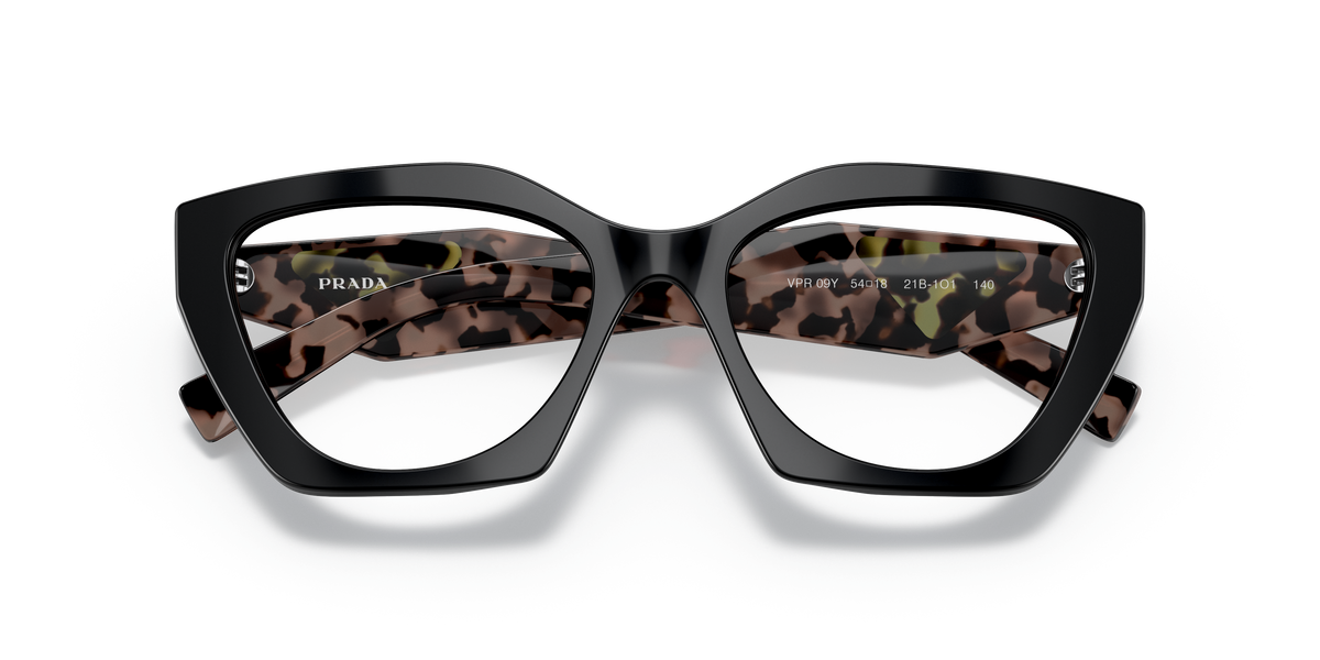 Prada 09YV 21B1O1 – vista frontale ravvicinata