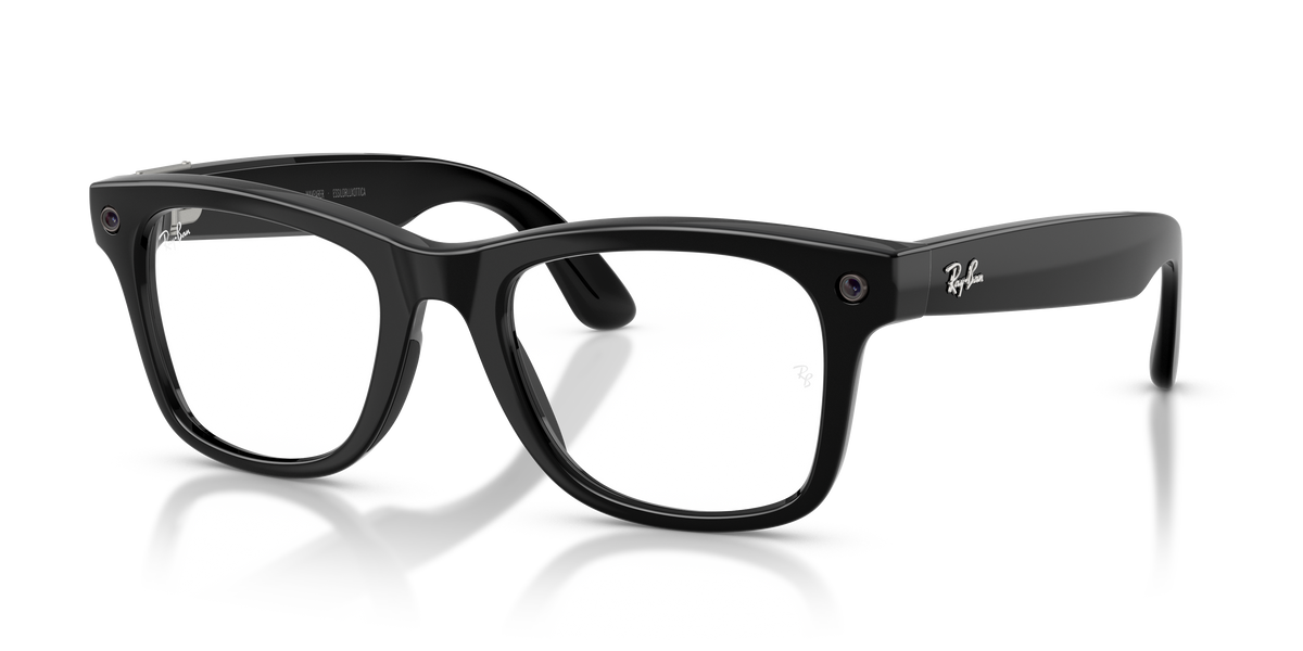 Ray-Ban Meta Wayfarer Optics Gen3 Nero RW4011V 2000 50 - vista 3/4
