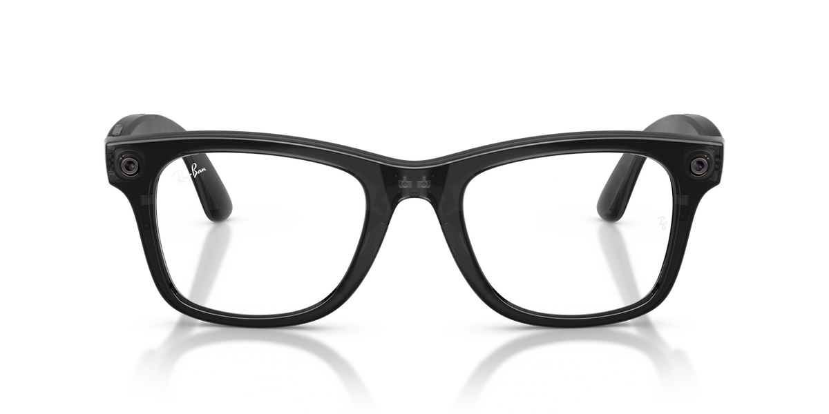 Ray-Ban Meta Wayfarer Optics Gen3 Nero Trasparente RW4011V 8526 53 - frontale