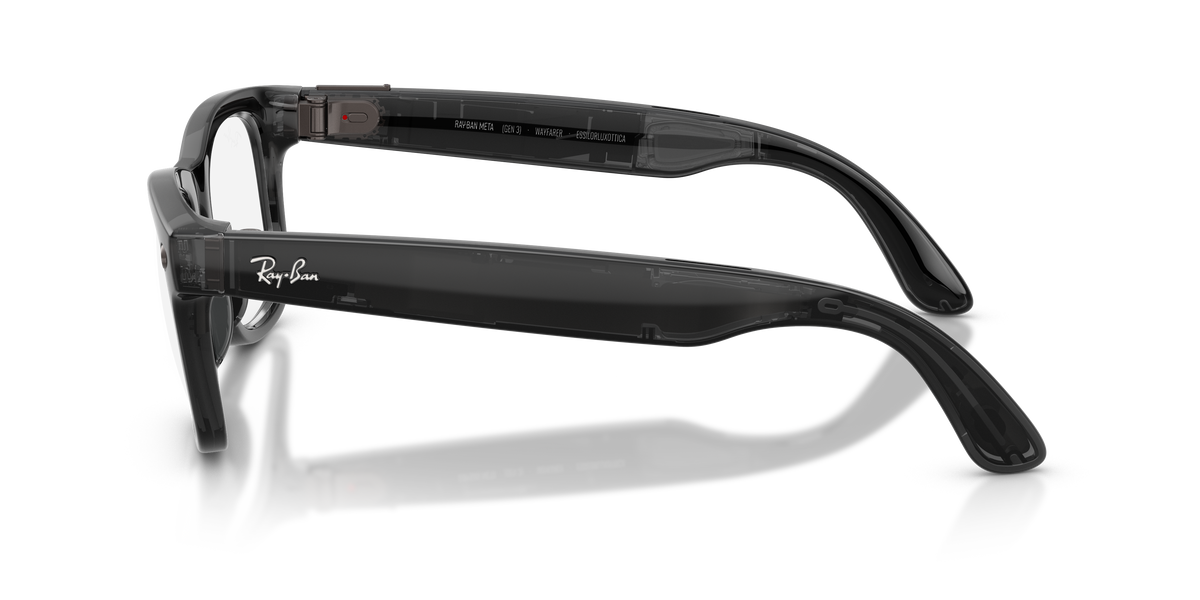 Ray-Ban Meta Wayfarer Optics Gen3 Nero Trasparente RW4011V 8526 50 - laterale