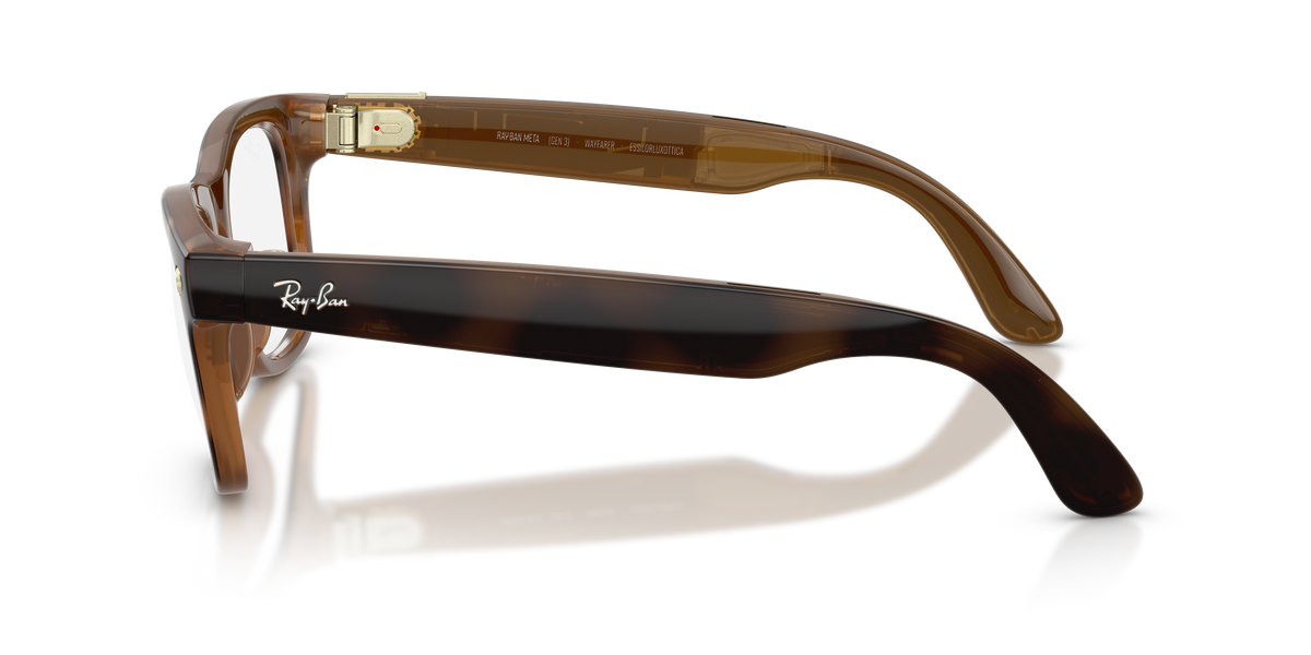 Ray-Ban Meta Wayfarer Optics Gen3 Havana RW4011V 8528 53 - laterale