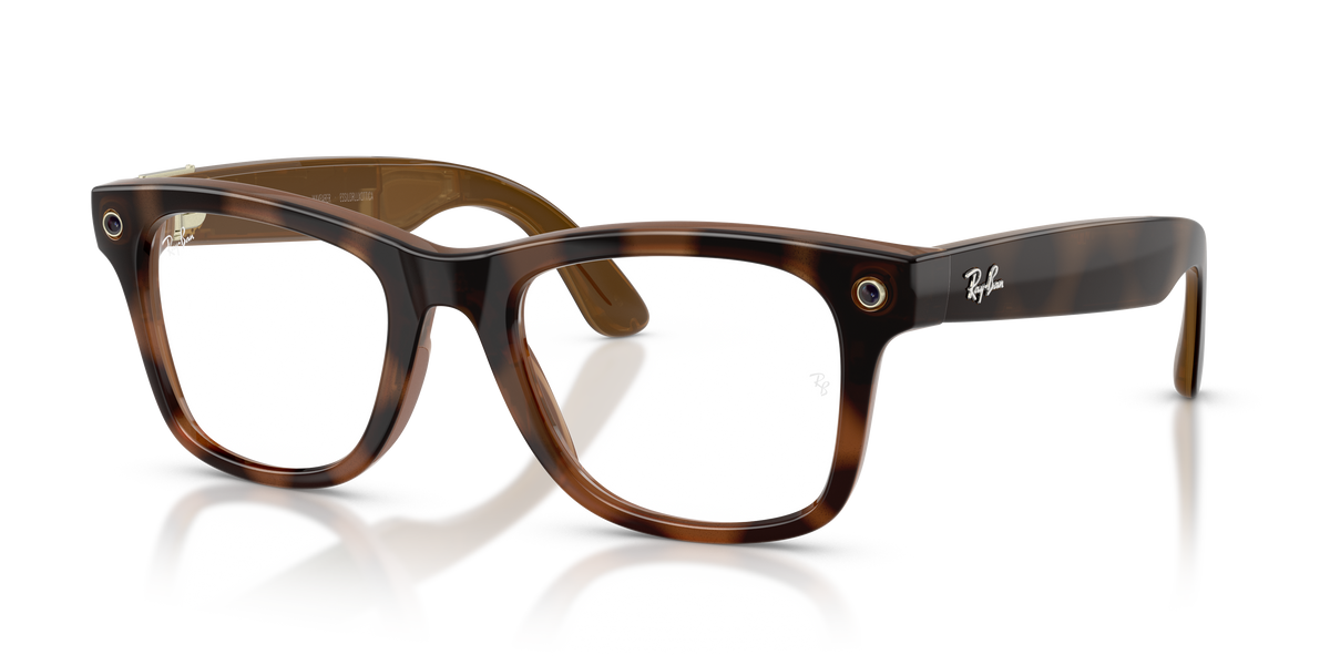 Ray-Ban Meta Wayfarer Optics Gen3 Havana RW4011V 8528 50 - vista 3/4