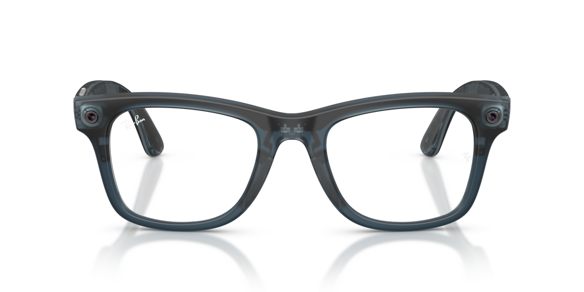 Ray-Ban Meta Wayfarer Gen3 Blu Oceano Trasparente 69211Z - frontale