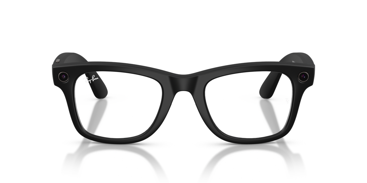 Ray-Ban Meta Wayfarer Gen2 Matte Black Clear RW4012 - fronte