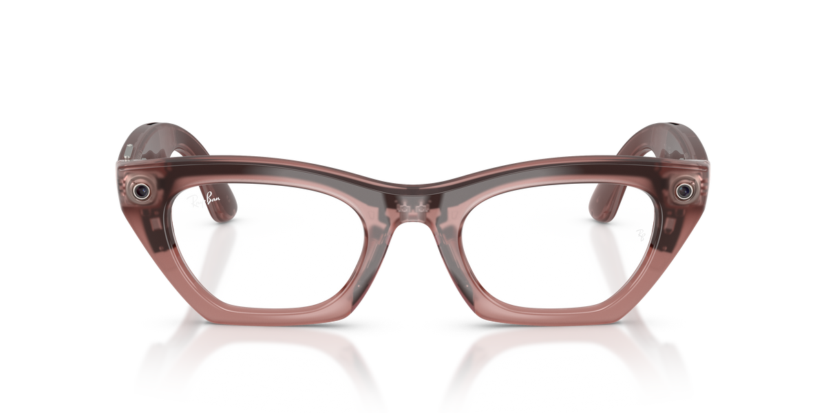 Ray-Ban Meta Zena Optics Gen3 Rosa Blush Latte RW4015V 8553 49 - frontale