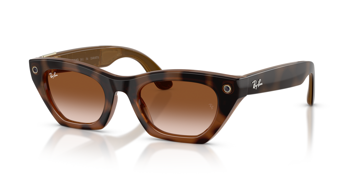 Ray-Ban Meta Zena Gen3 Havana 690513 - vista 3/4