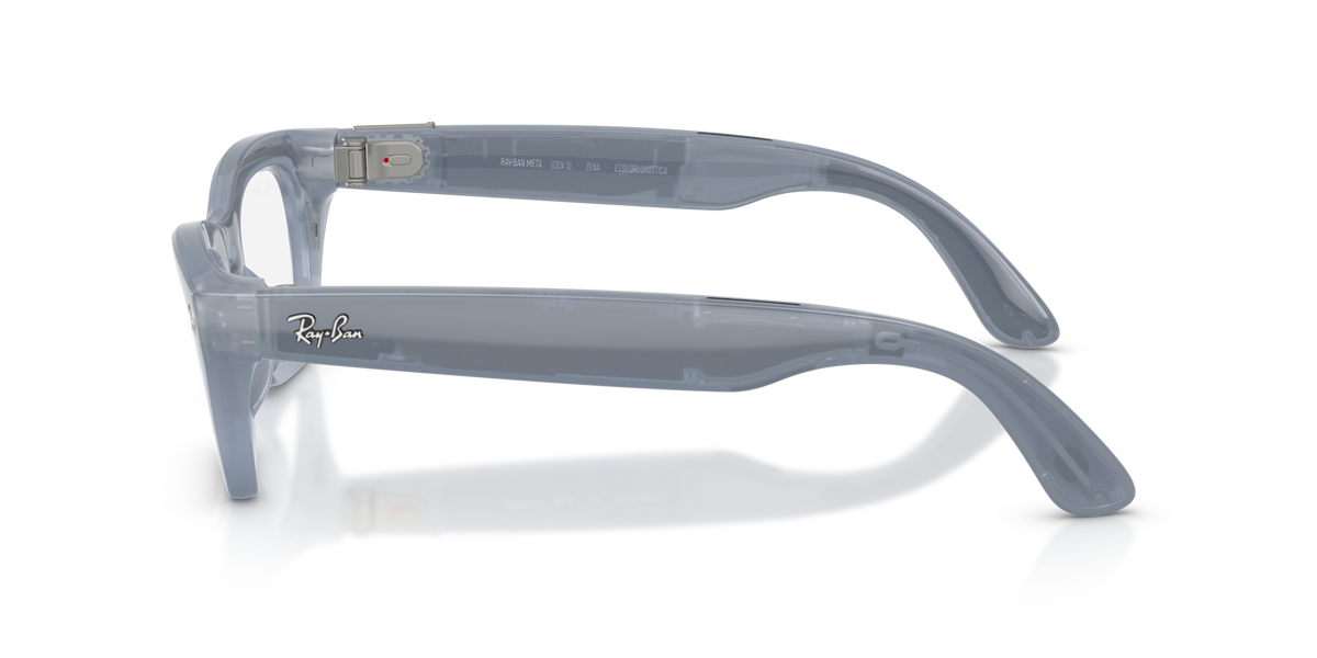 Ray-Ban Meta Zena Gen3 Grigio Lilla Lattiginoso 691410 - laterale