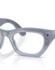 Ray-Ban Meta Zena Gen3 Grigio Lilla Lattiginoso 691410 - vista 3/4
