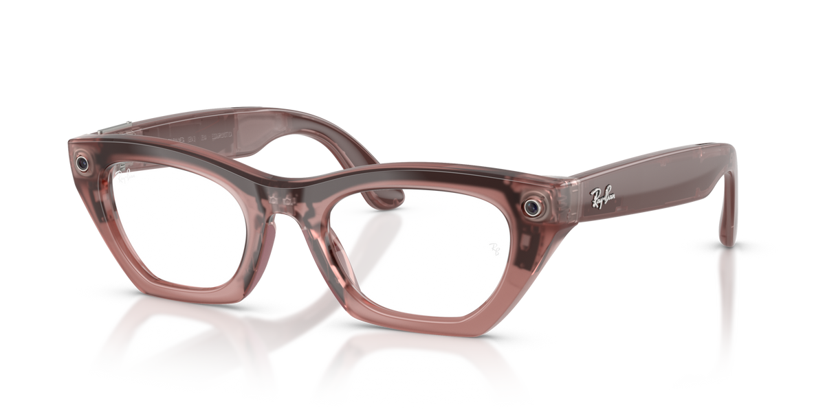 Ray-Ban Meta Zena Gen3 Rosa Blush Latte 69161Z - vista 3/4