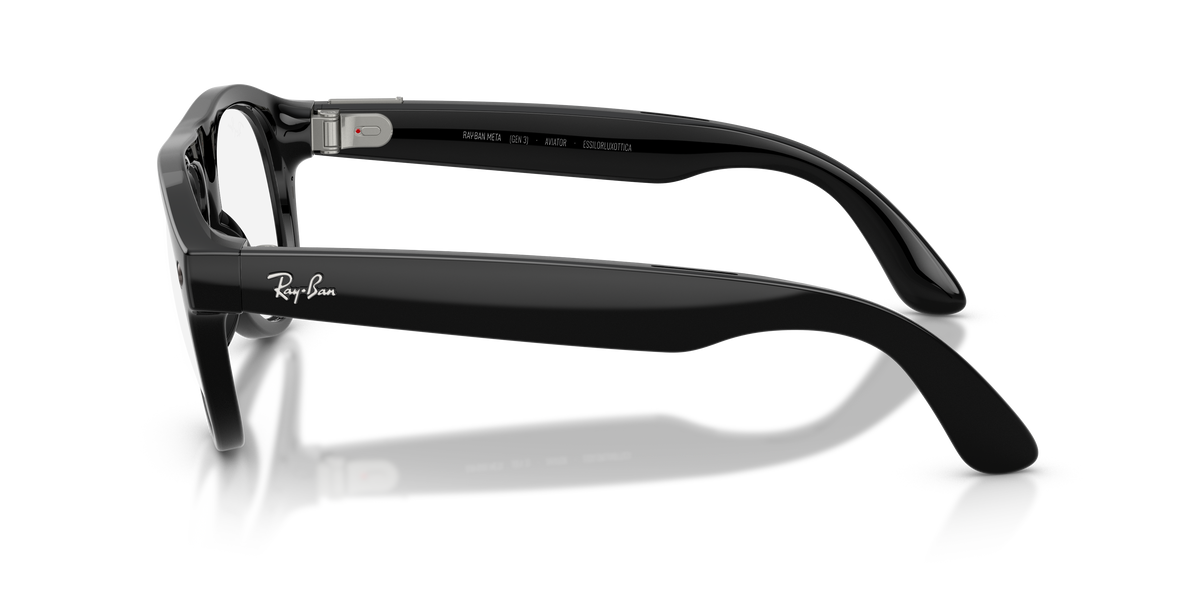 Ray-Ban Meta Aviator Optics Gen3 Nero RW4016V 2000 54 - laterale