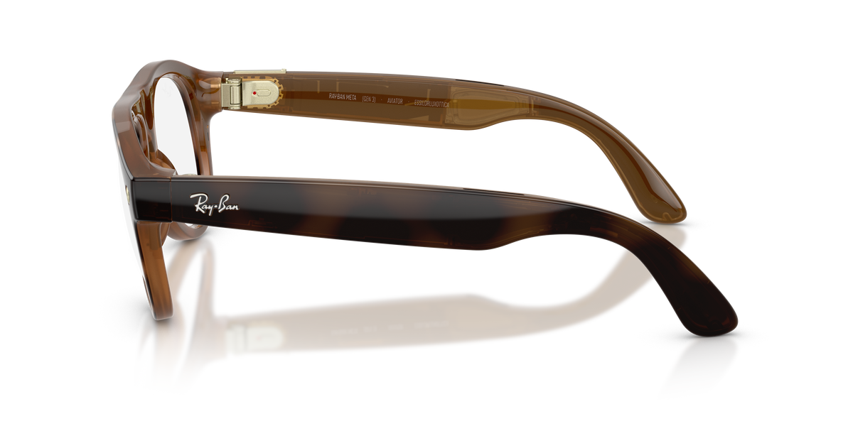 Ray-Ban Meta Aviator Optics Gen3 Havana RW4016V 8528 54 - laterale