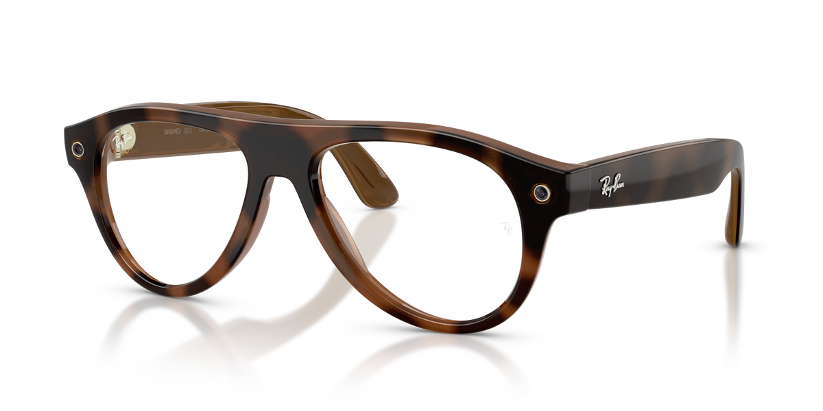 Ray-Ban Meta Aviator Optics Gen3 Havana RW4016V 8528 54 - vista 3/4