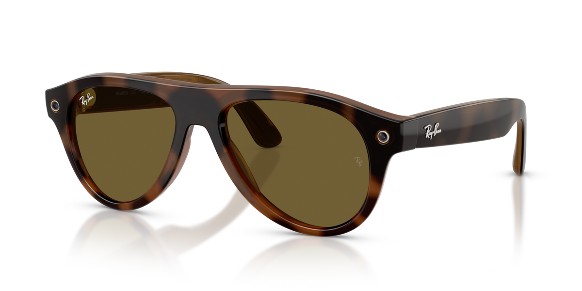 Ray-Ban Meta Aviator Gen3 Havana 690573 - vista 3/4