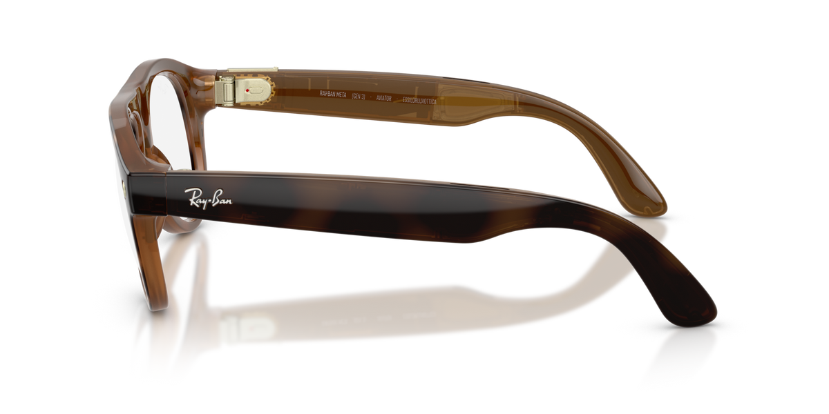 Ray-Ban Meta Aviator Gen3 Havana 6905M4 - laterale