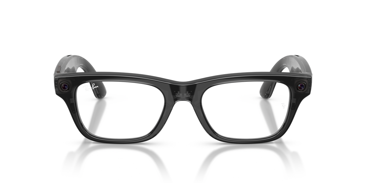 Ray-Ban Meta Blayzer Optics Gen2 Shiny Transparent Black RW7001 - fronte