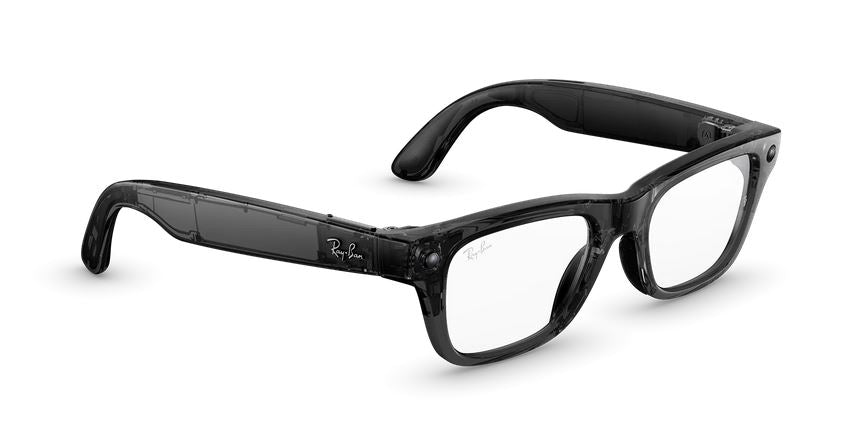 Ray Ban Meta Blayzer Optics Gen2 Transparent Lucid Black RW7001