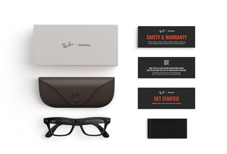 Ray Ban Meta Blayzer Optics Gen2 Transparent Lucid Black RW7001