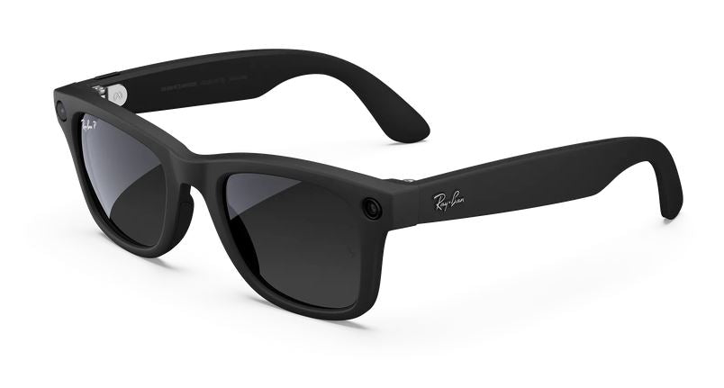 Ray Ban Meta Wayfarer Gen1 Matte Black Polar Gradient Graphite RW4008