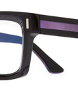 Cutler and Gross 1386 Purple on Black