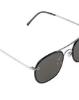8000 8M2P SILVER + Black acetate