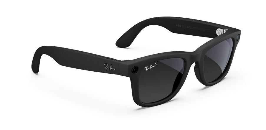 Ray Ban Meta Wayfarer Gen1 Polar Gradient Graphite RW4008