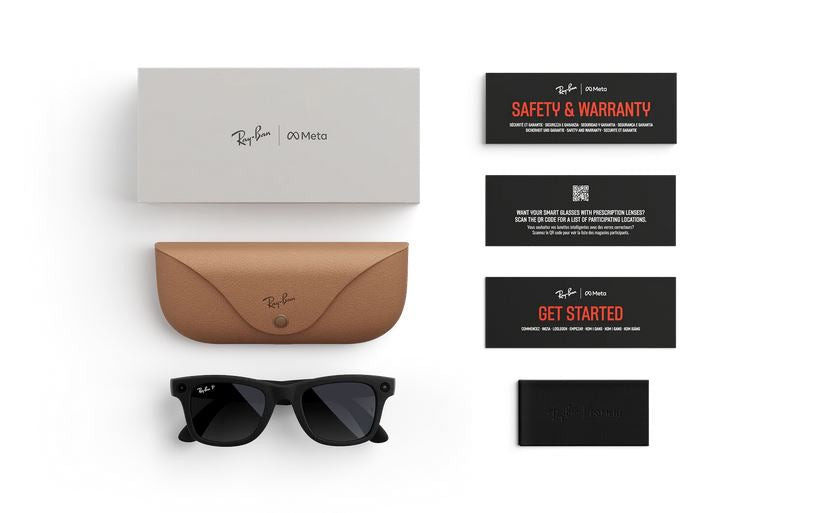 Ray Ban Meta Wayfarer Gen1 Polar Gradient Graphite RW4008