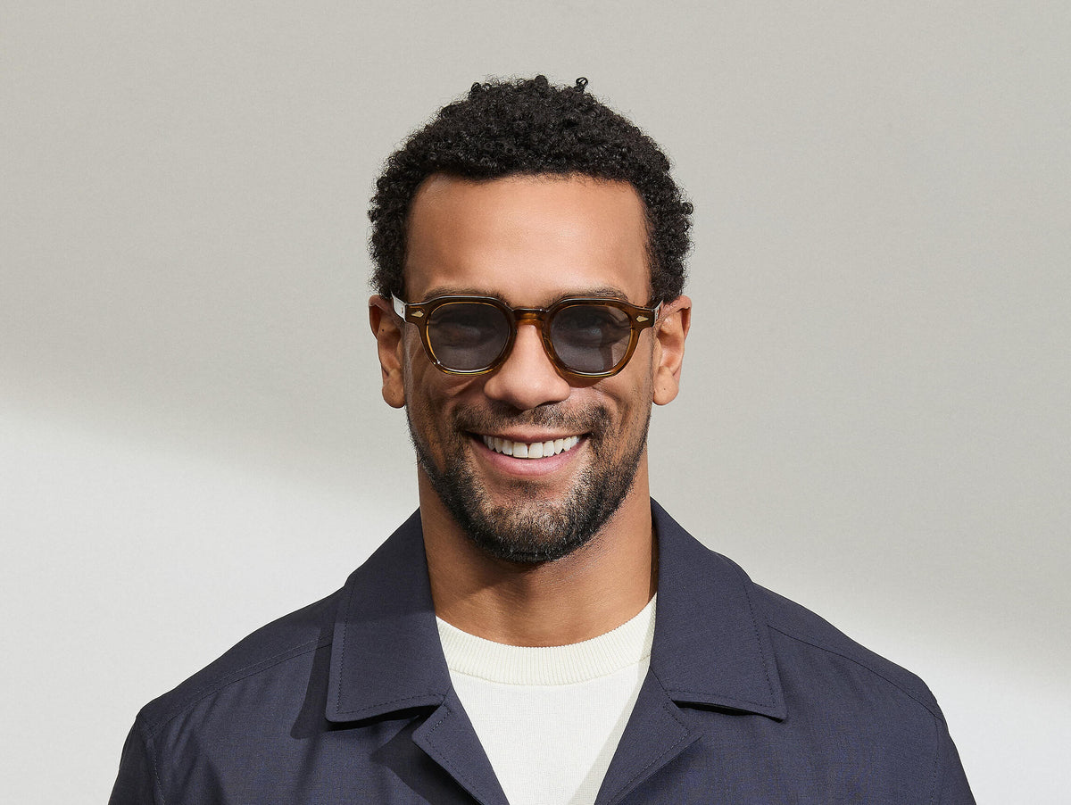 Moscot Dolt Sun Cognac 49 – indossato