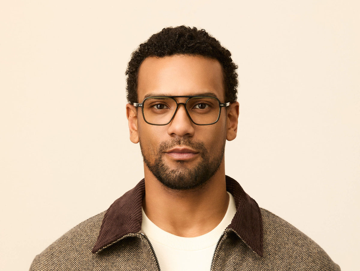Moscot Minyan Vista Dark Green 49 – indossato