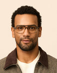 Moscot Minyan Vista Grey-Brown Fade 54 – indossato