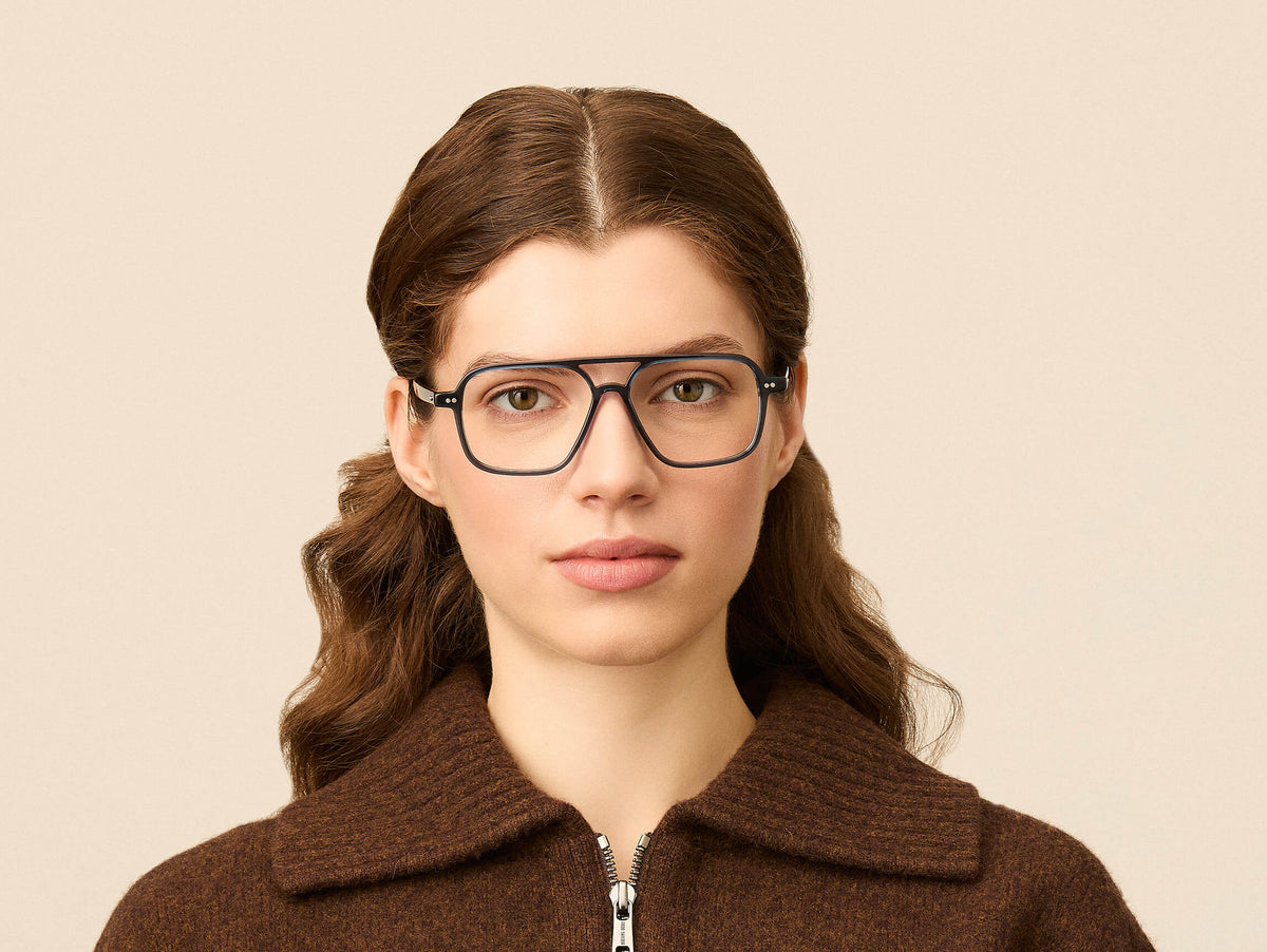 Moscot Minyan Vista Navy 54 – indossato