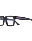 Cutler and Gross 1386 Purple on Black - 3/4